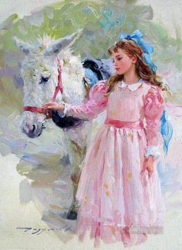  mädchen - Mädchen Pferd KR 035 Haustier Kinder